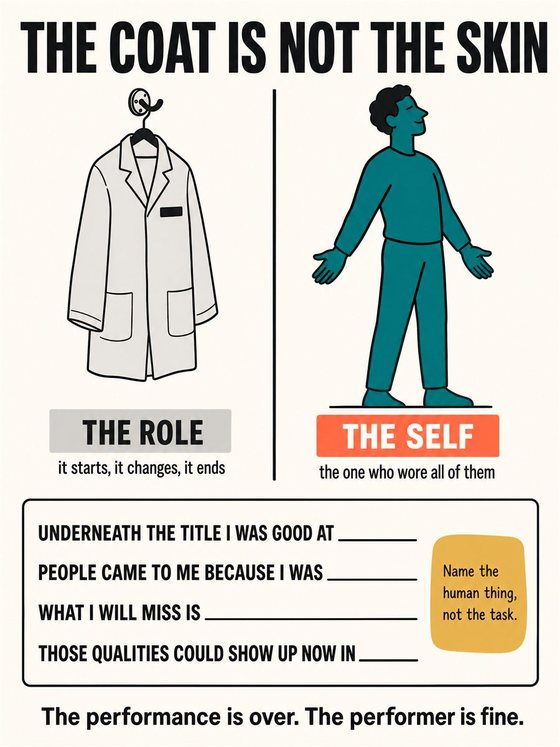 An older adult arranging a weekly life around purpose, relationships, health, learning, and rest after leaving a formal work role.