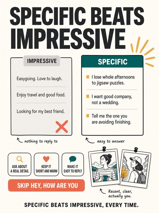 Two people having a calm face-to-face conversation with open posture, a clear request, and respectful listening.