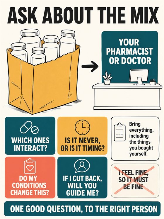 An older adult preparing questions and a concise information sheet before a medical appointment, without diagnostic imagery.