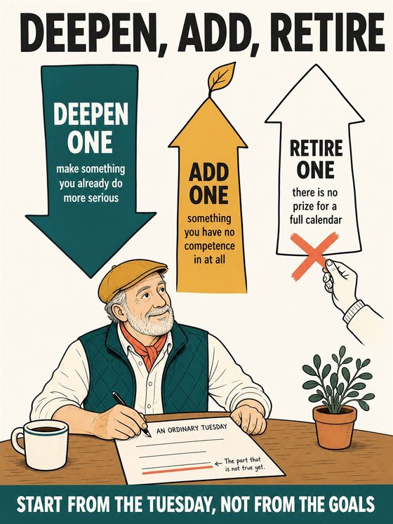 An older adult preparing questions and a concise information sheet before a medical appointment, without diagnostic imagery.