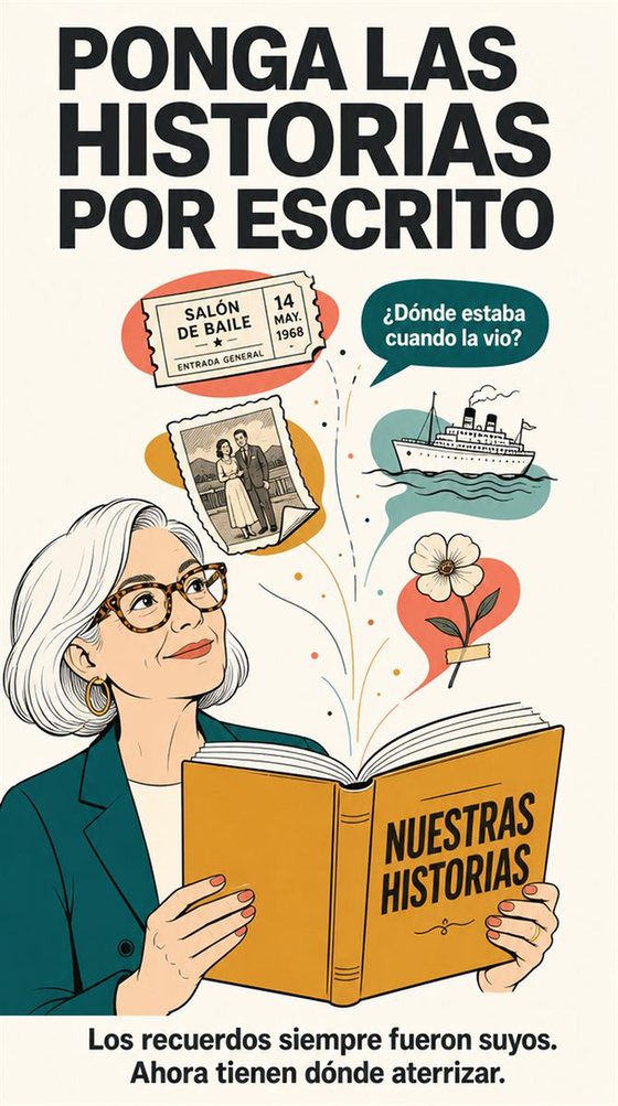 Una persona mayor usa una tableta para convertir una pregunta práctica en una respuesta clara, con señales visuales sencillas de pregunta, ajuste y comprobación.