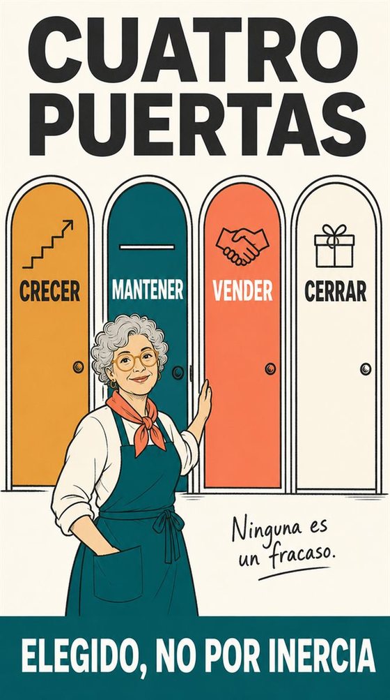 Una persona mayor usa una tableta para convertir una pregunta práctica en una respuesta clara, con señales visuales sencillas de pregunta, ajuste y comprobación.