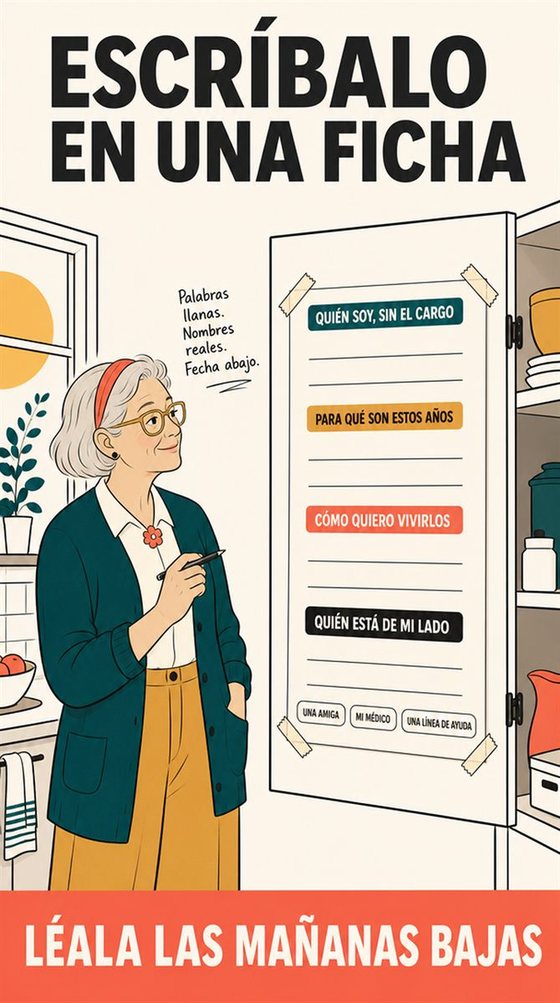 Una persona mayor organiza su semana en torno al propósito, las relaciones, la salud, el aprendizaje y el descanso después de dejar un puesto de trabajo formal.
