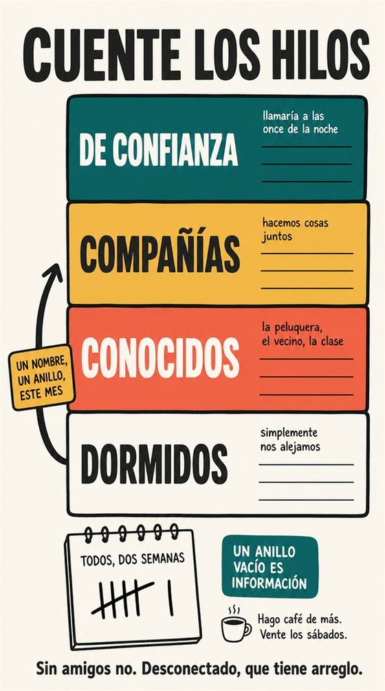 Personas mayores que se relacionan en un paseo, una mesa compartida, una clase o una actividad de voluntariado, en un espacio comunitario acogedor.