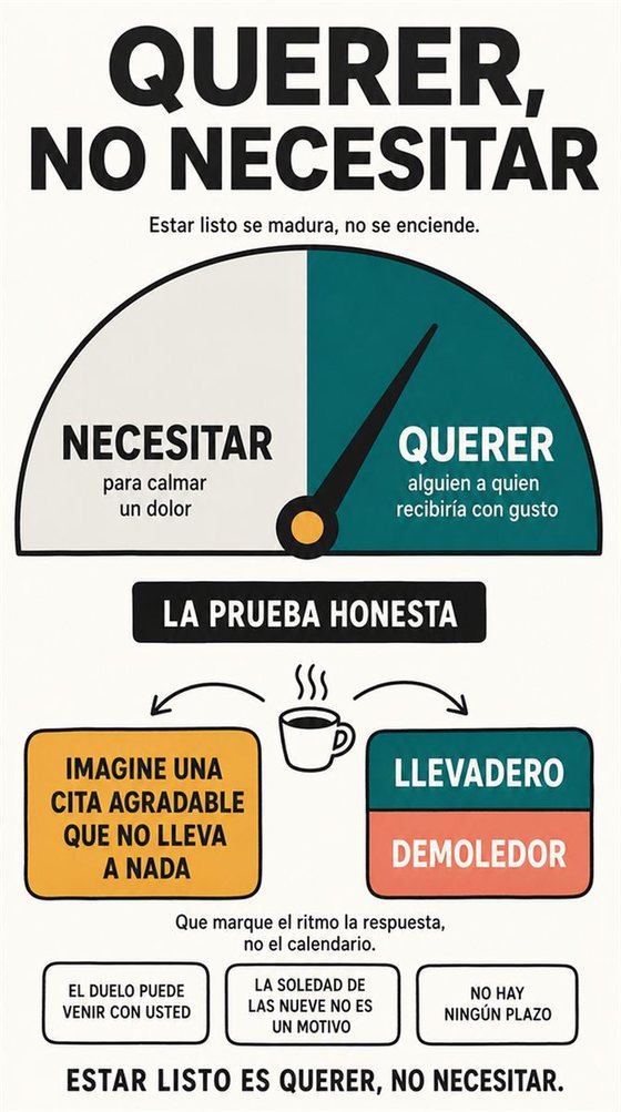 Una persona mayor pone nombre a lo que siente y elige apoyos, con una postura serena y una simbología que no estigmatiza.