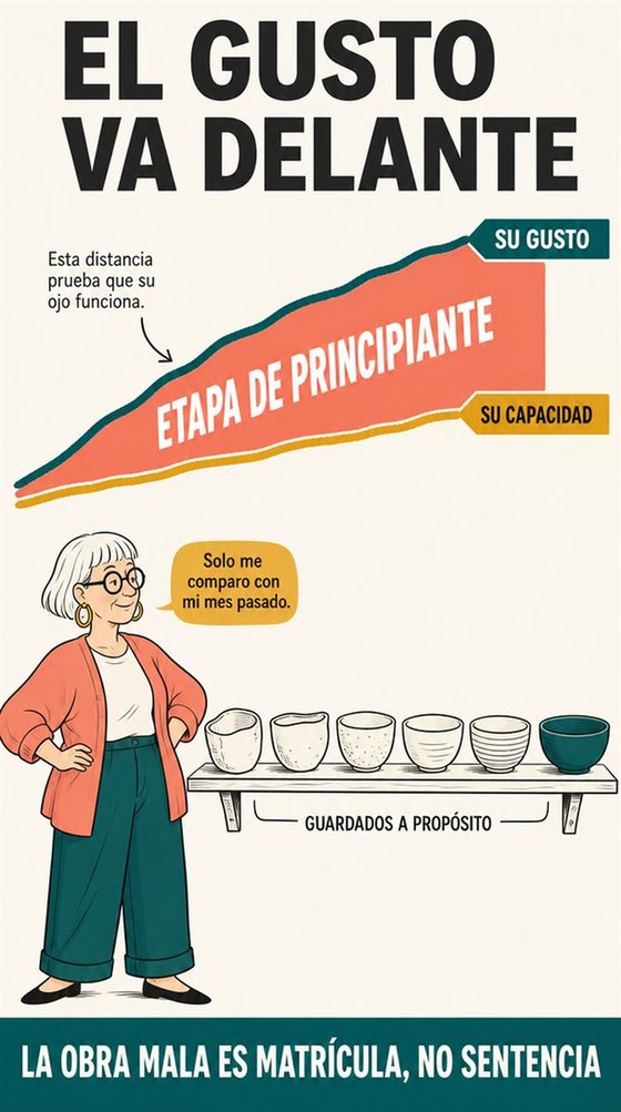 Una persona mayor resuelve la decisión práctica que representa «la etapa de principiante», con una secuencia clara, un entorno que acompaña y herramientas cotidianas y realistas.