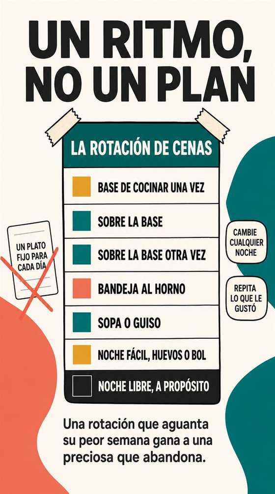 Una persona mayor prepara una comida práctica y llena de color para uno o dos, con ingredientes corrientes y una encimera despejada.