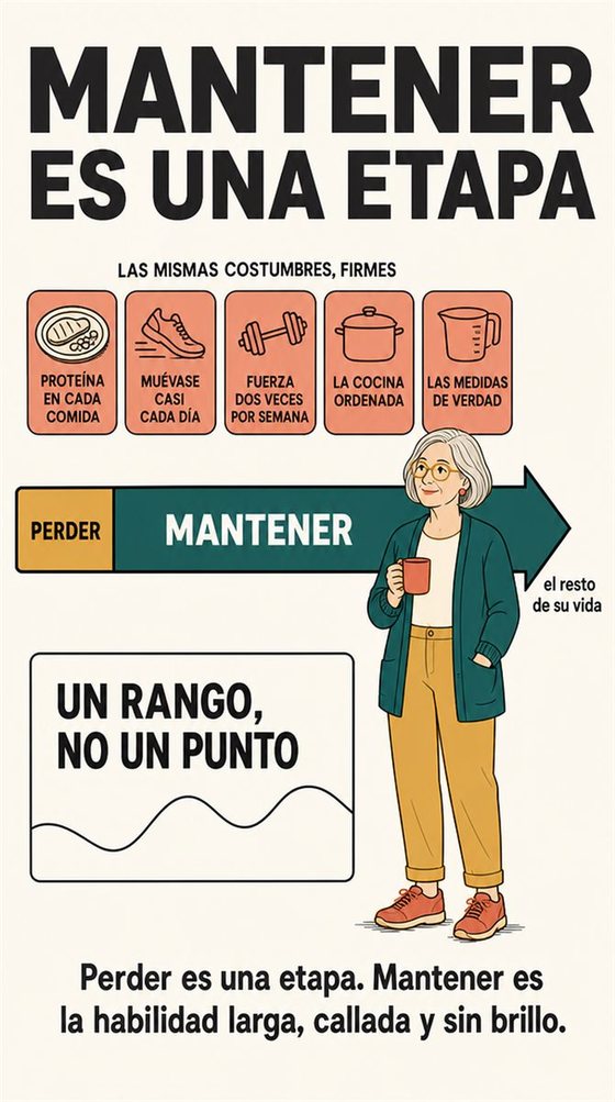 Una persona mayor usa una tableta para convertir una pregunta práctica en una respuesta clara, con señales visuales sencillas de pregunta, ajuste y comprobación.