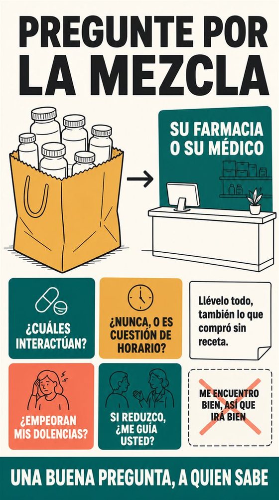 Una persona mayor prepara sus preguntas y una hoja breve de información antes de una cita médica, sin imágenes de diagnóstico.