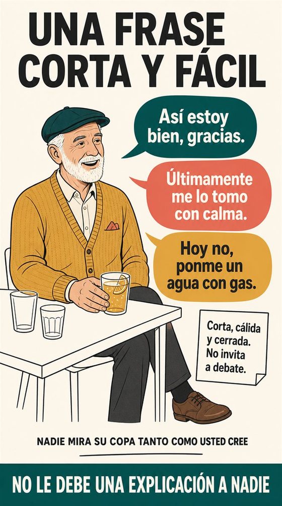 Personas mayores que se relacionan durante un paseo, una mesa compartida, una clase o una actividad de voluntariado, en un entorno comunitario acogedor.