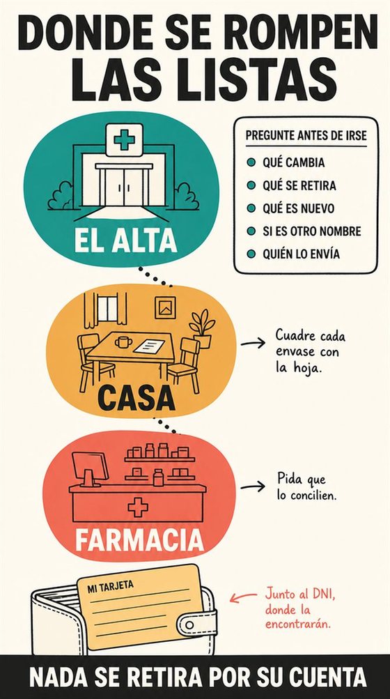 Una persona mayor resuelve la decisión práctica que representan «el hospital, los viajes y las urgencias», con una secuencia clara, un entorno amable y objetos cotidianos reales.