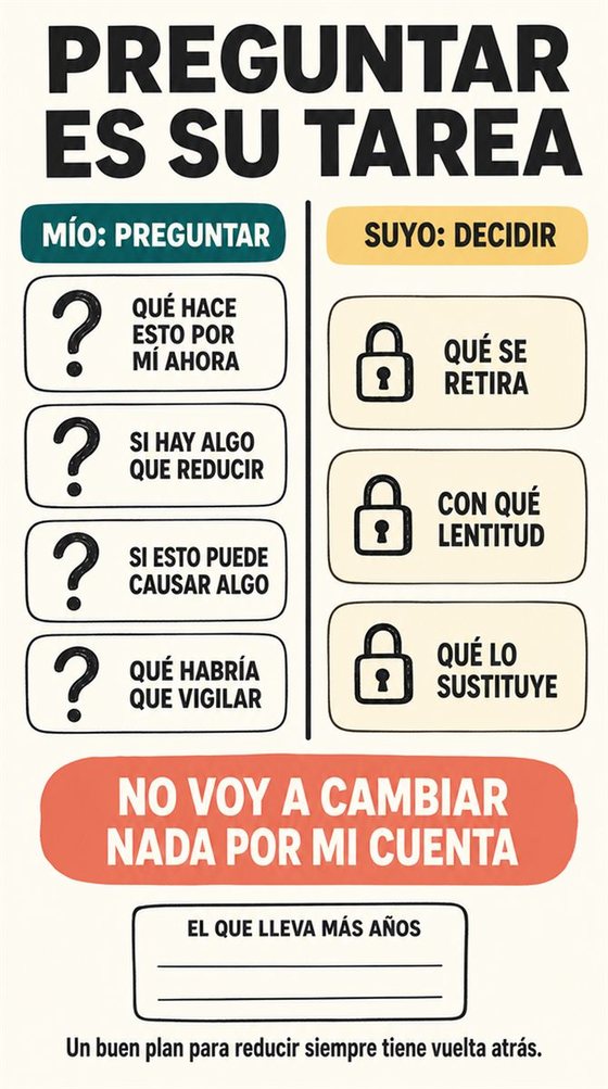 Dos personas conversan cara a cara con calma, con postura abierta, una petición clara y escucha respetuosa.