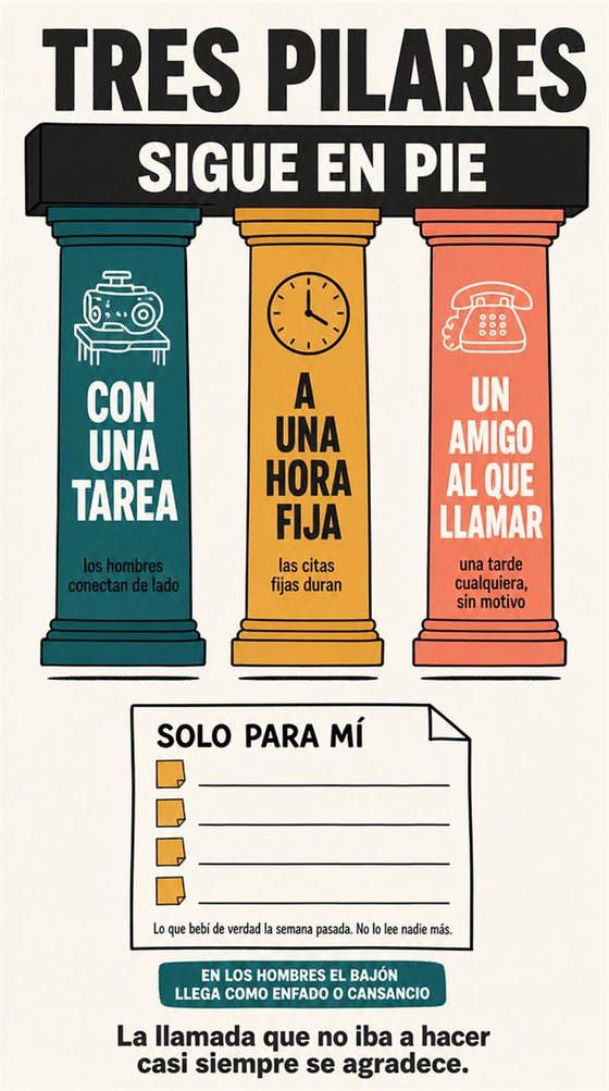 Personas mayores que se relacionan en un paseo, una mesa compartida, una clase o una actividad de voluntariado, en un entorno comunitario acogedor.