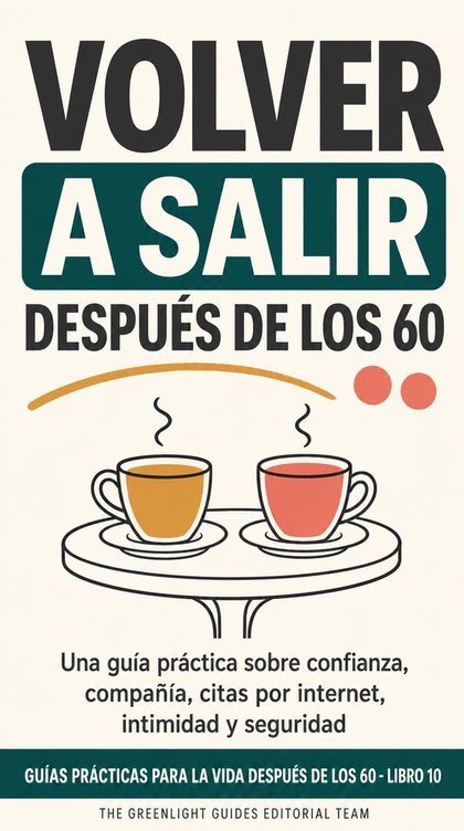 Volver a salir después de los 60 — Una persona mayor llega con seguridad a una cita tranquila en una cafetería, retratada con calidez, dignidad y un estilo actual de todos los días.