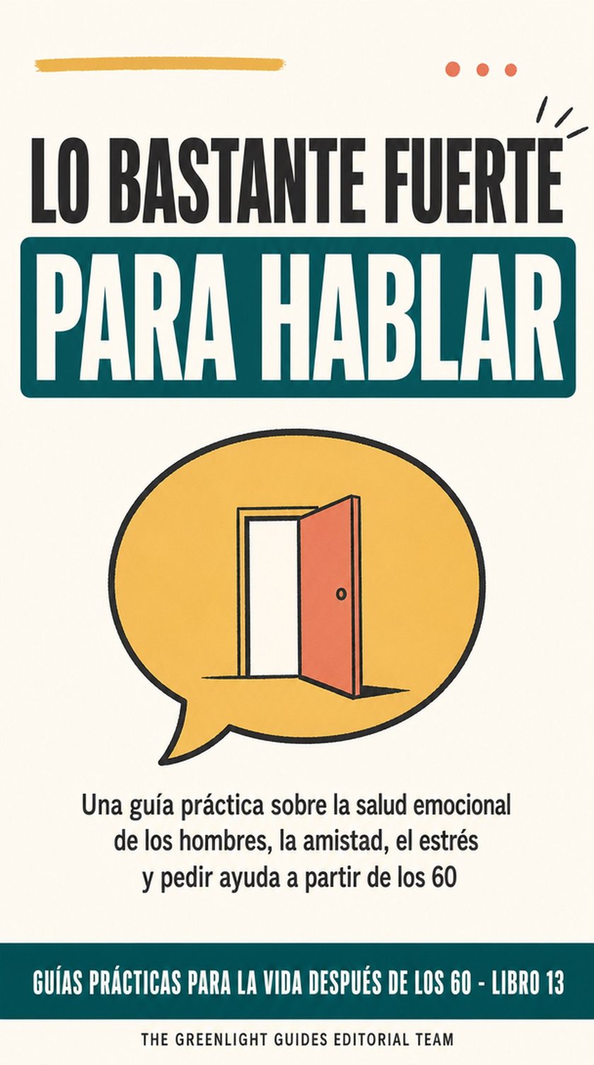 Lo bastante fuerte para hablar — Dos hombres mayores mantienen una conversación sincera en un banco, con los cuerpos relajados y una sensación de confianza, no de crisis.