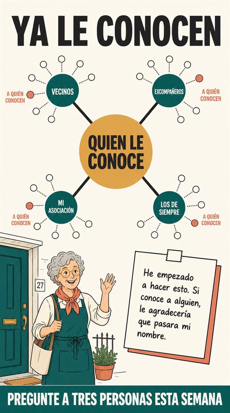 Una persona mayor prueba una pequeña oferta de servicio con un cliente real antes de invertir mucho dinero.