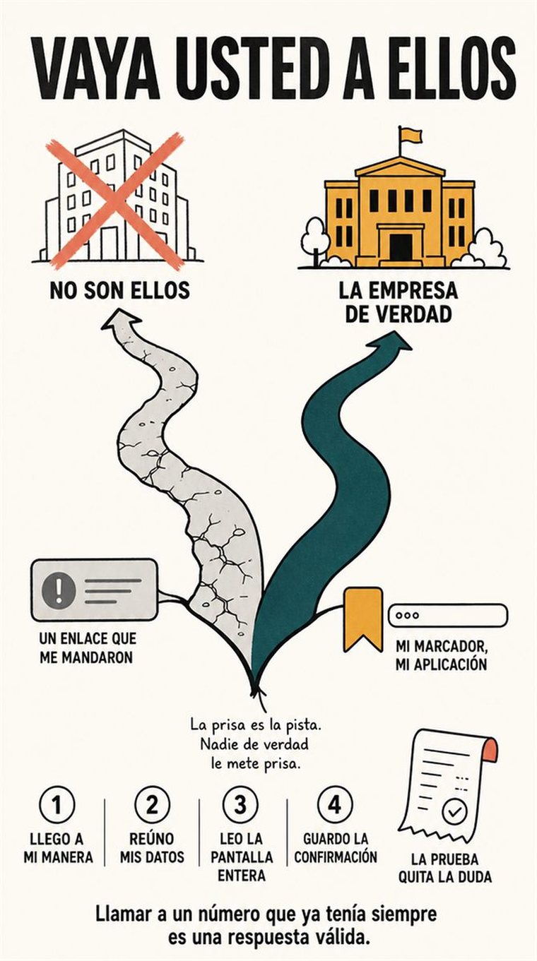 Una persona mayor prepara sus preguntas y una hoja de datos breve antes de una consulta médica, sin imágenes clínicas.