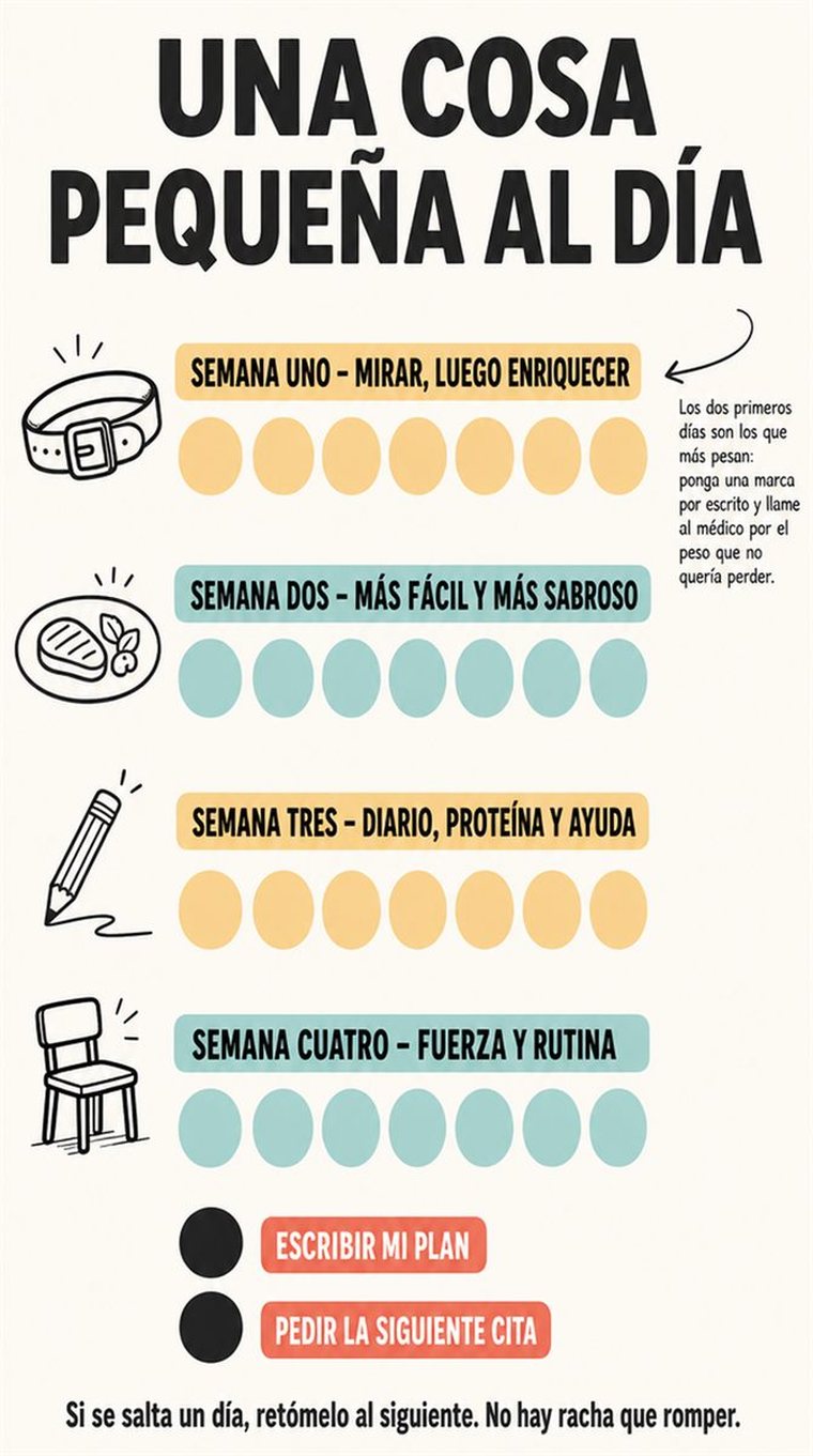 Una progresión serena de treinta días en cuatro grupos semanales y dos días de repaso, con formas sencillas y sin texto legible.