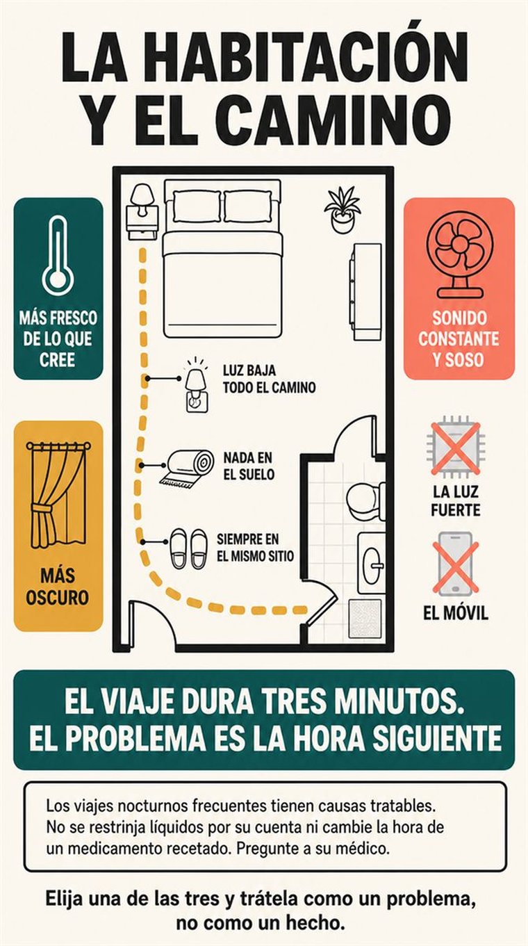 Una persona mayor usa una tableta para convertir una pregunta práctica en una respuesta clara, con señales visuales sencillas de pregunta, ajuste y comprobación.